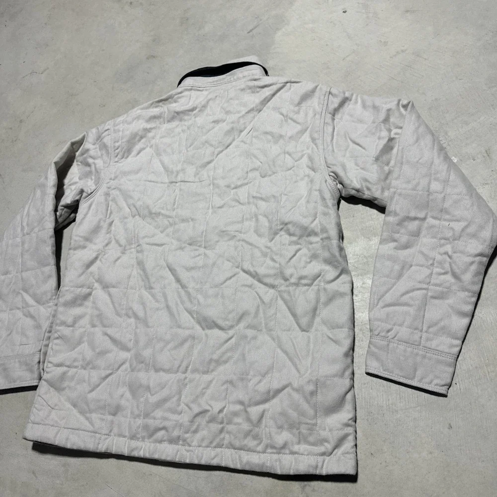 Columbia Landroamer Jacket Men's SZ M Tan Quilted Shacket Button Up Outdoor